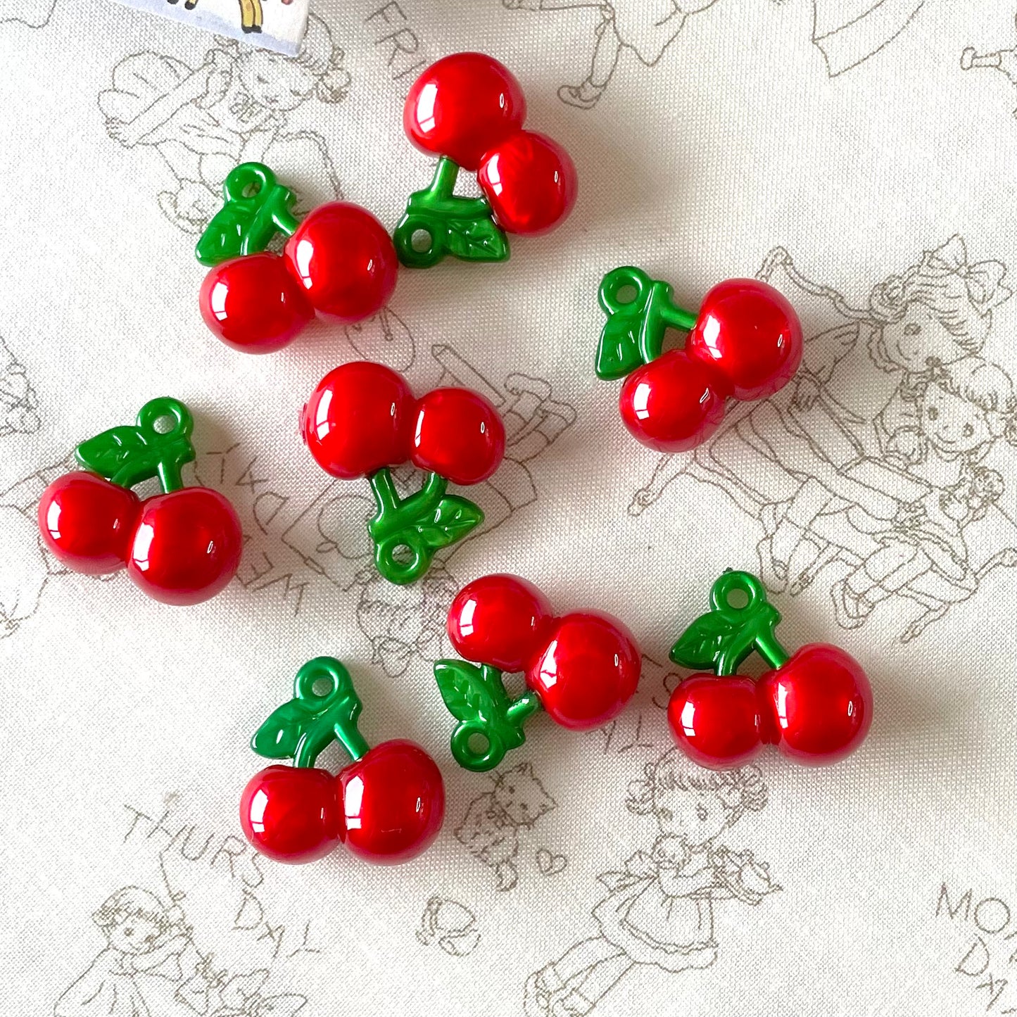 Zipper Charm - Classic Cherry (Shining red)