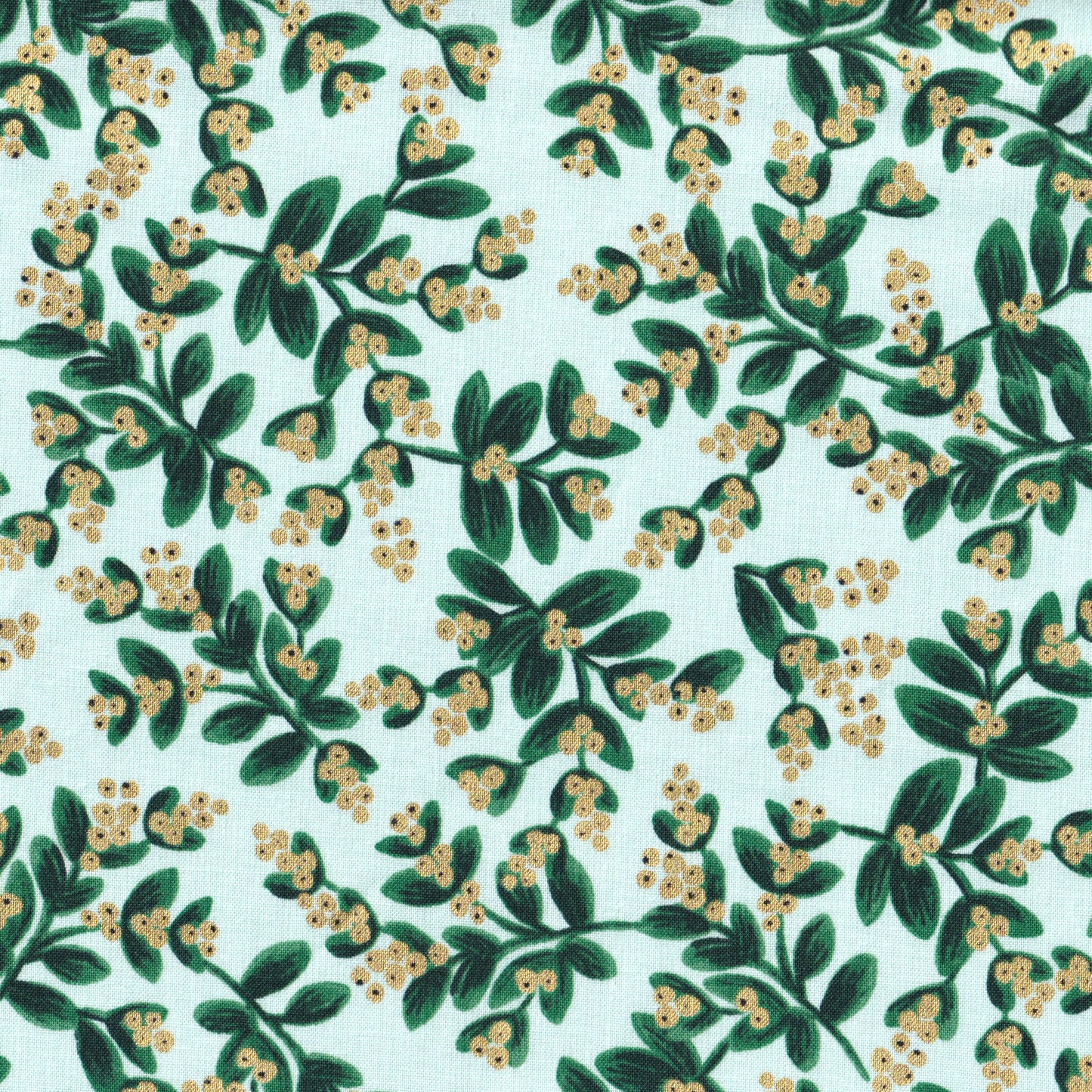Mistletoe - (Metallic Cotton - mint)