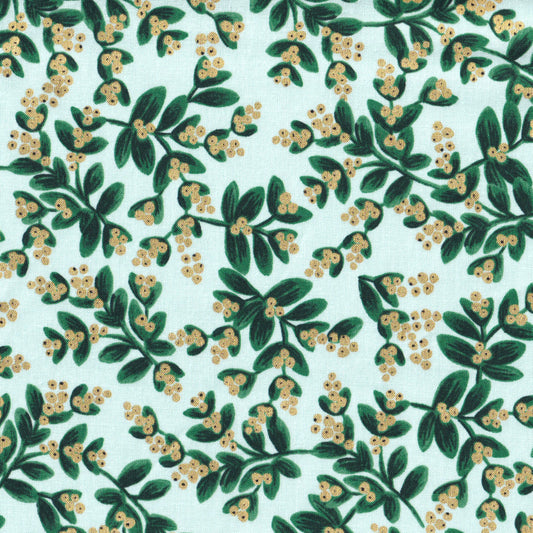 Mistletoe -  (Metallic Cotton - mint)