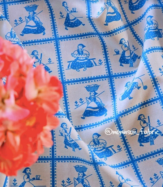 !!PRE-ORDER !! Feedsack by Momnson- 27th (vintage doll blue)