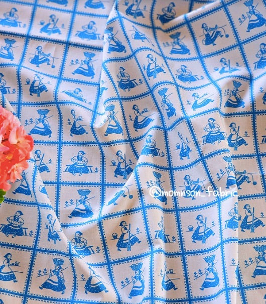 !!PRE-ORDER !! Feedsack by Momnson- 27th (vintage doll blue)