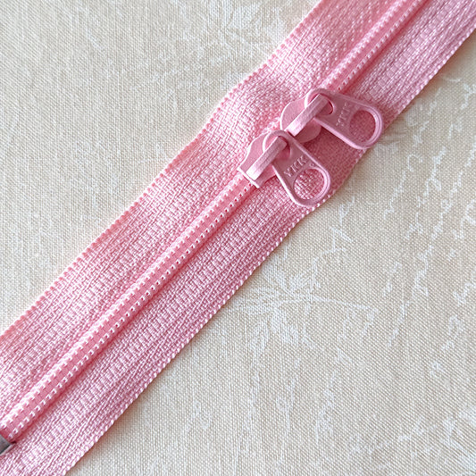 YKK Candy Color Zipper -- pink (35cm/ 13 7/8in)