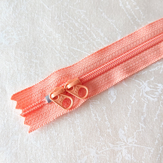 YKK Candy Color Zipper -- orange (35cm/ 13 7/8in)