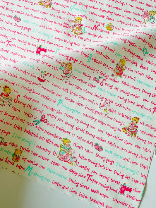 Sweet Sewing Texts  - Low Volume