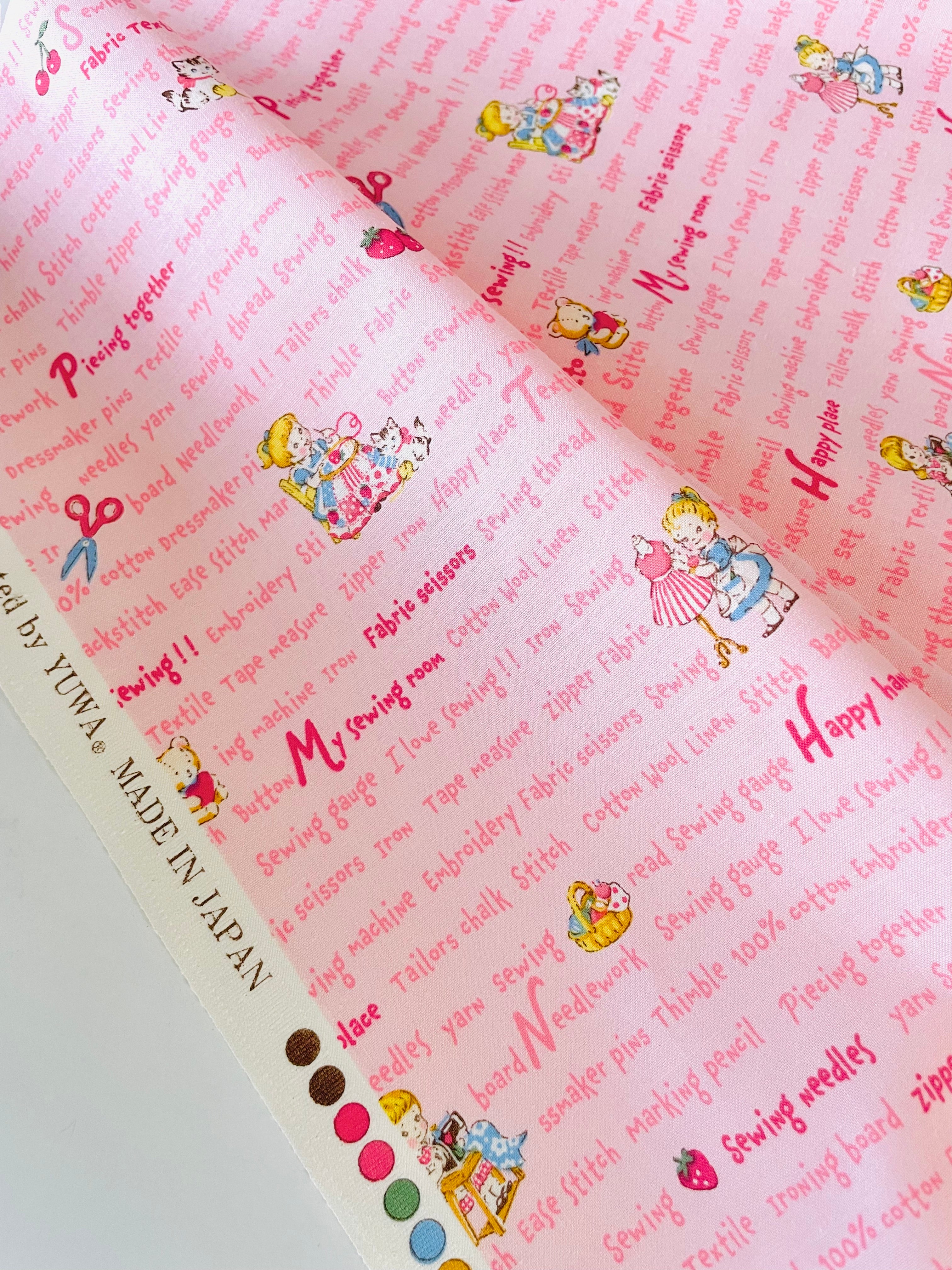 Sweet Sewing Texts - Pink – Rose Garden Patchwork