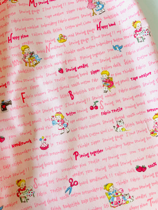 Sweet Sewing Texts  - Pink