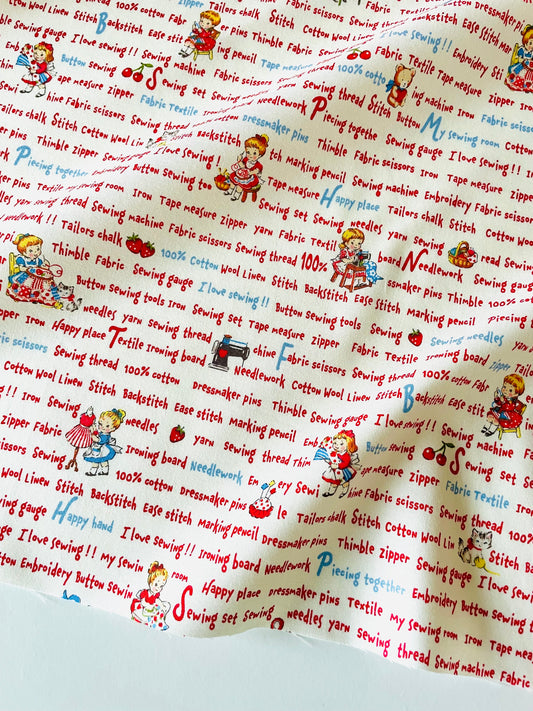 Sweet Sewing Texts  - White