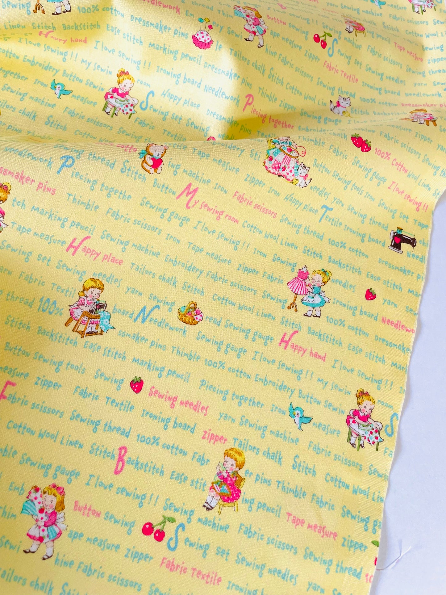 Sweet Sewing Texts  - Yellow