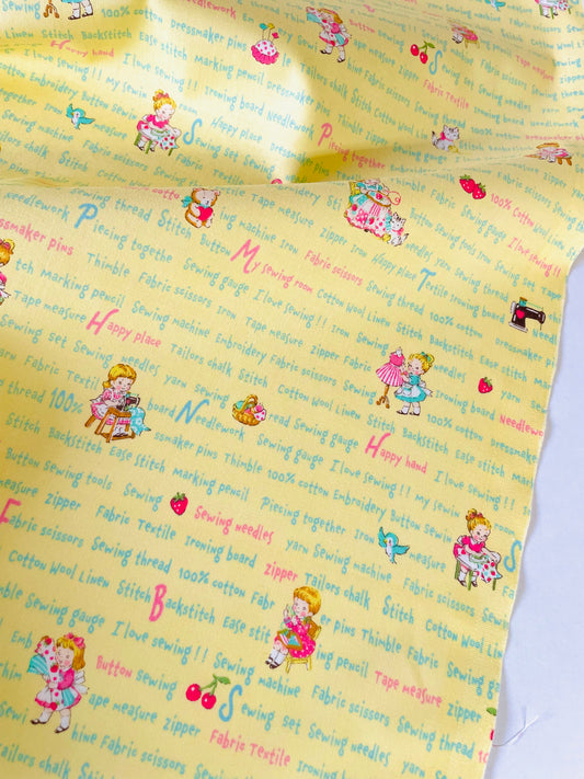Sweet Sewing Texts - Yellow