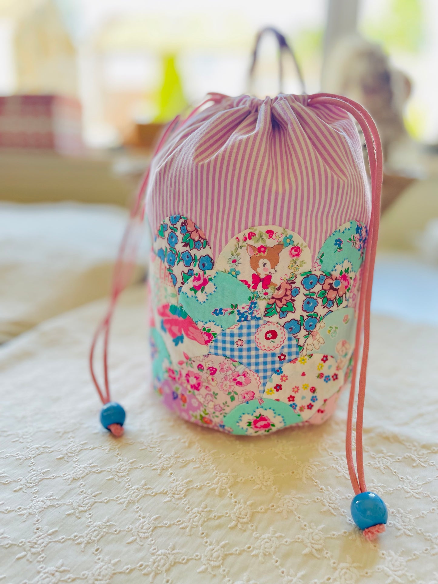 Sewing Kit - Alice Drawstring Bag