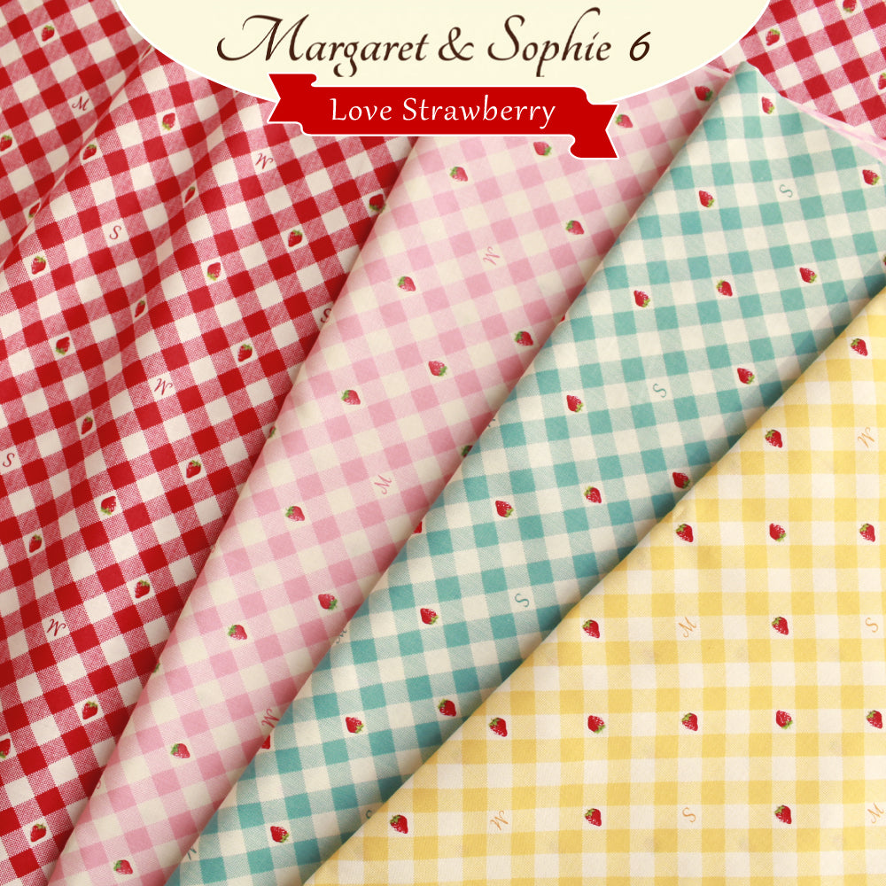 MARGARET & SOPHIE 6 - STRAWBERRY & CHECK BUNDLE