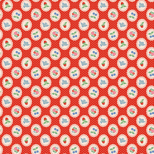 Bluebells and Buttercups - Chirp & Charm Red