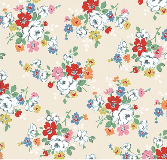 Wide Back Cath Kidston® Signature Collection - Clifton Rose Cream (SKU: WB18377-CREAM)