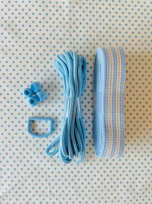 KOKKA - Cord & Cap set (stripy blue)