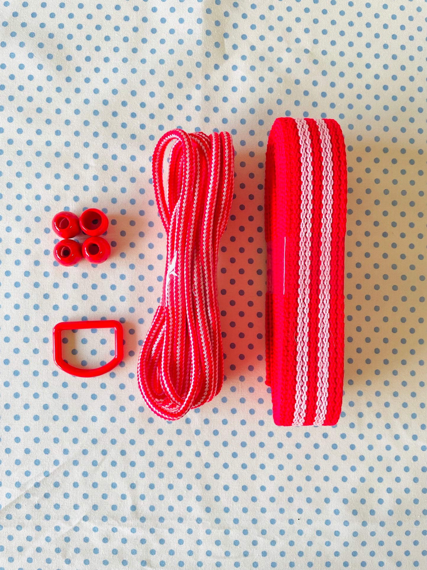 KOKKA - Cord & Cap set (stripy red)