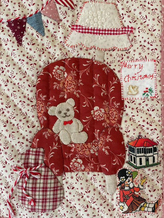 Sewing Kit -- Cosy Christmas Room (red)