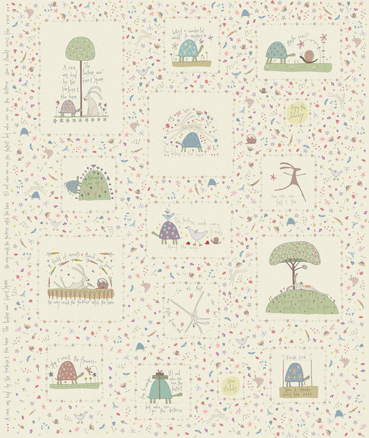 !! PRE ORDER !! SLOW AND STEADY PANEL by Anni Downs (cream)