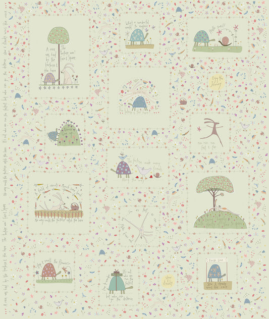 !! PRE ORDER !! SLOW AND STEADY PANEL by Anni Downs (light green)