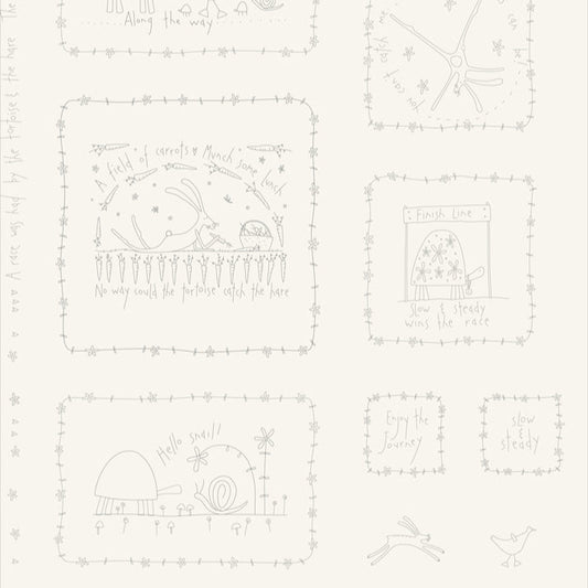 !! PRE ORDER !! Slow and Steady Stitchery panel  - DV7441