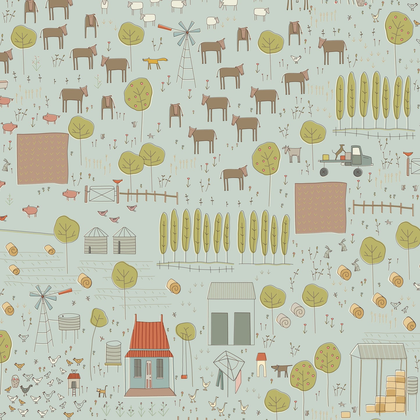 Appleby Farm -- Main print DV7732 (light blue)