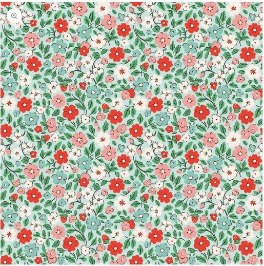 Farmhouse Fancy - Country Flowers Teal (Pre Order. Dispatching approx. mid December 2025)