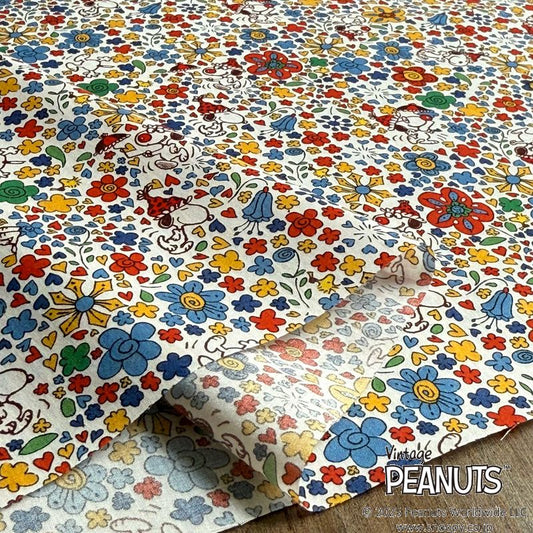 Liberty Japan+ Peanuts (snoopy) : Floral Delight (multi colour)