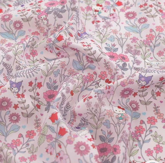 !! PRE Order! ! Liberty Japan & Hello Kitty - flower meadow (pink)