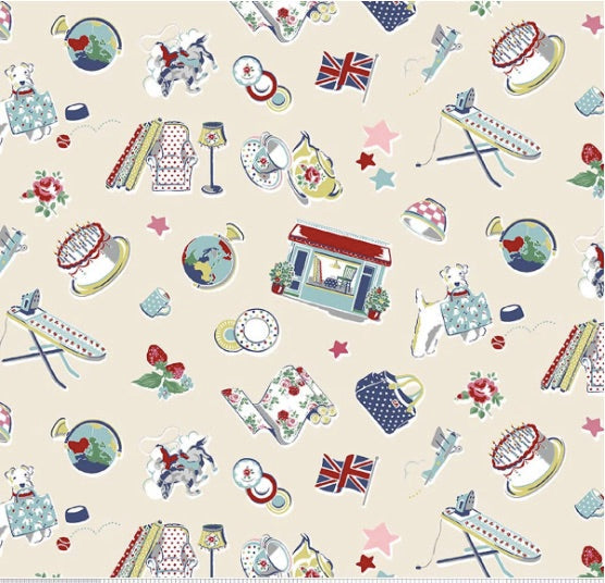 Cath Kidston® Signature Collection Icons Cream (C18371-CREAM)
