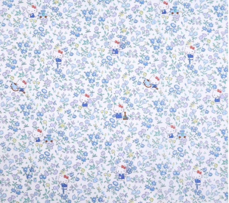 !!! PRE- ORDER !!! Liberty + Hello Kitty: ocean of flowers (light blue)