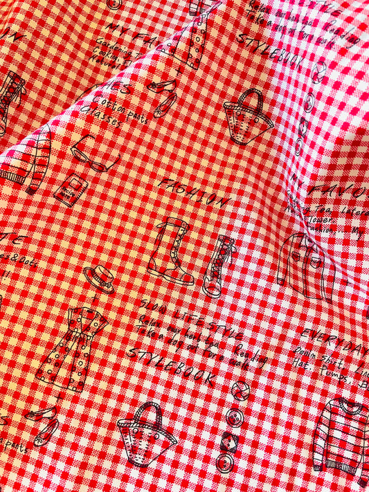 My Fashion - red gingham