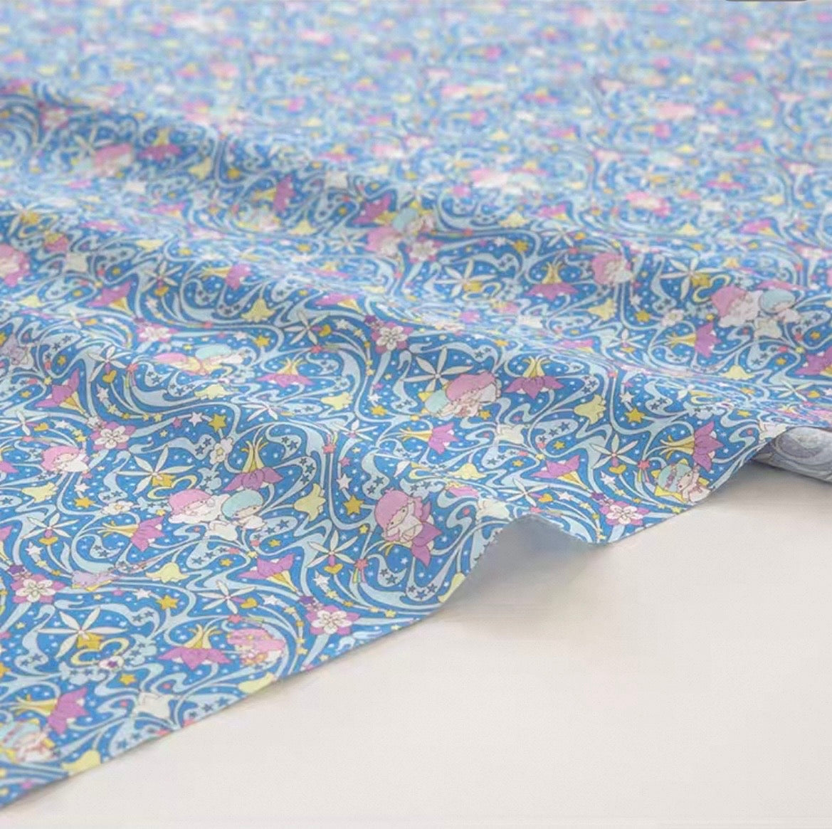 Liberty Japan - LittleTwinStar - Orchid Maze (light blue)
