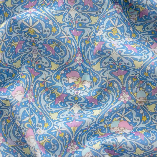 Liberty Japan - LittleTwinStar - Orchid Maze (light blue)