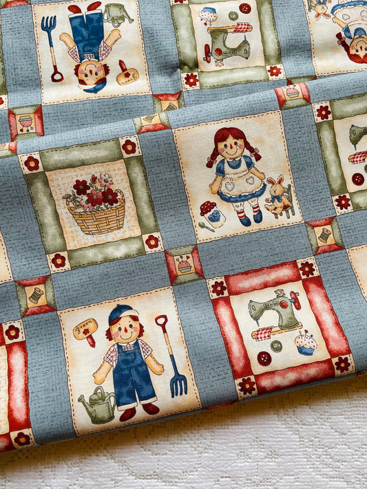 Novelty Raggedy Ann (blue)