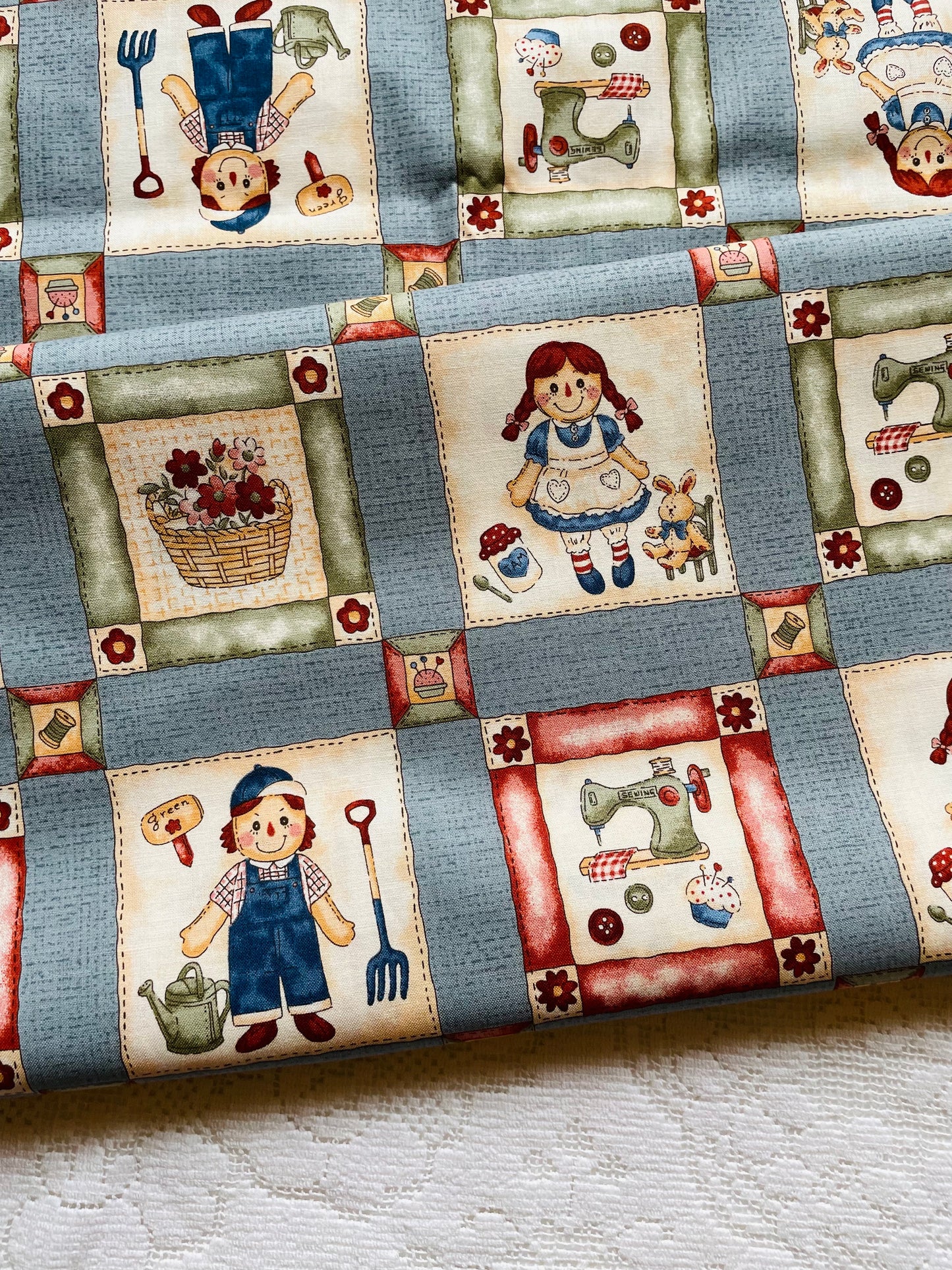Novelty Raggedy Ann (blue)