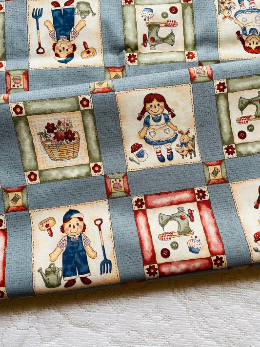 Novelty Raggedy Ann (blue)