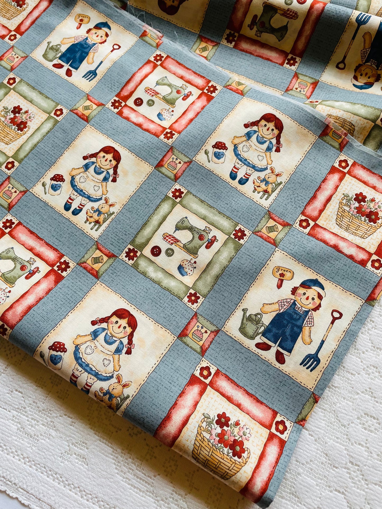 Novelty Raggedy Ann (blue)