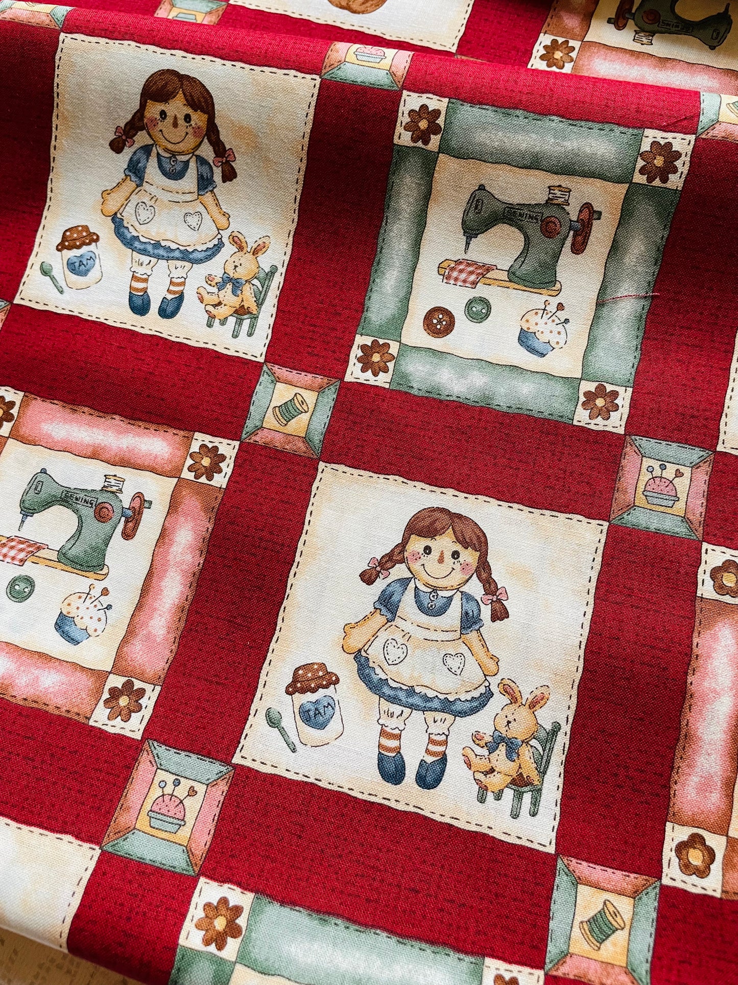 Novelty Raggedy Ann (red)