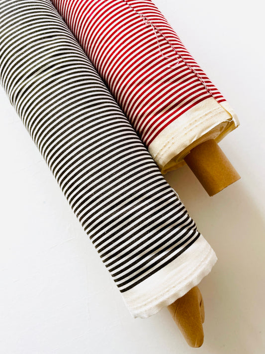 YUWA Basic Stripe bundle - Charcoal + Wine