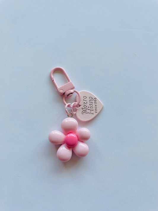 Zipper Charm -  Flower & Love (light pink)