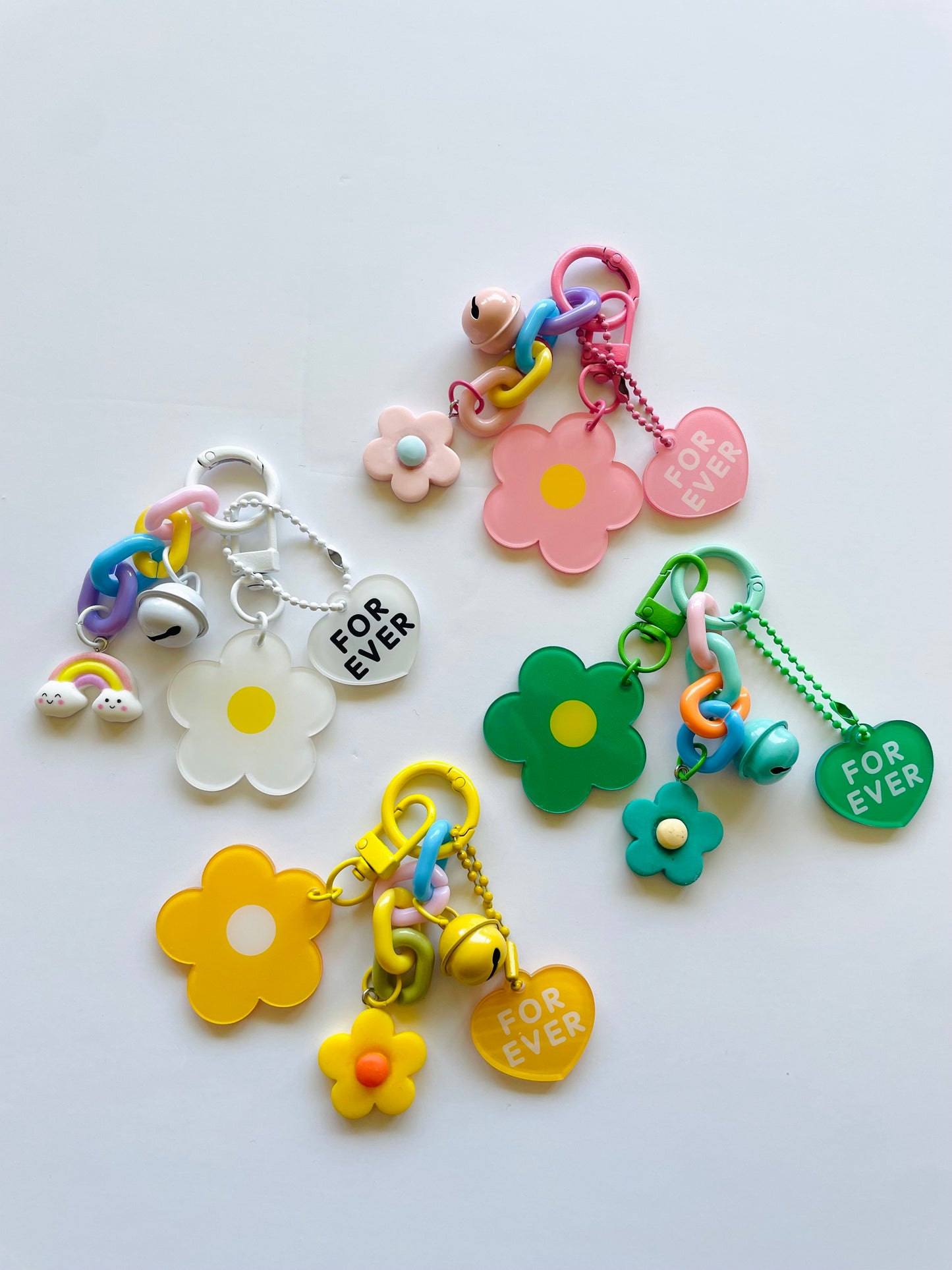 Zipper Charm -  Forever Flower set