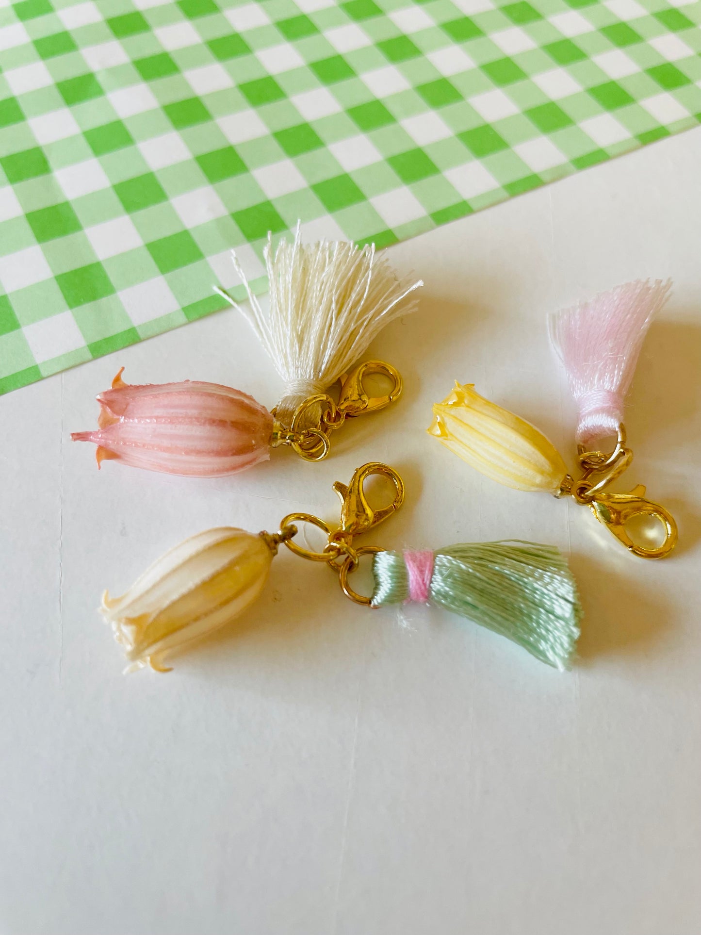 Zipper Charm -  Bell Flower Bundle