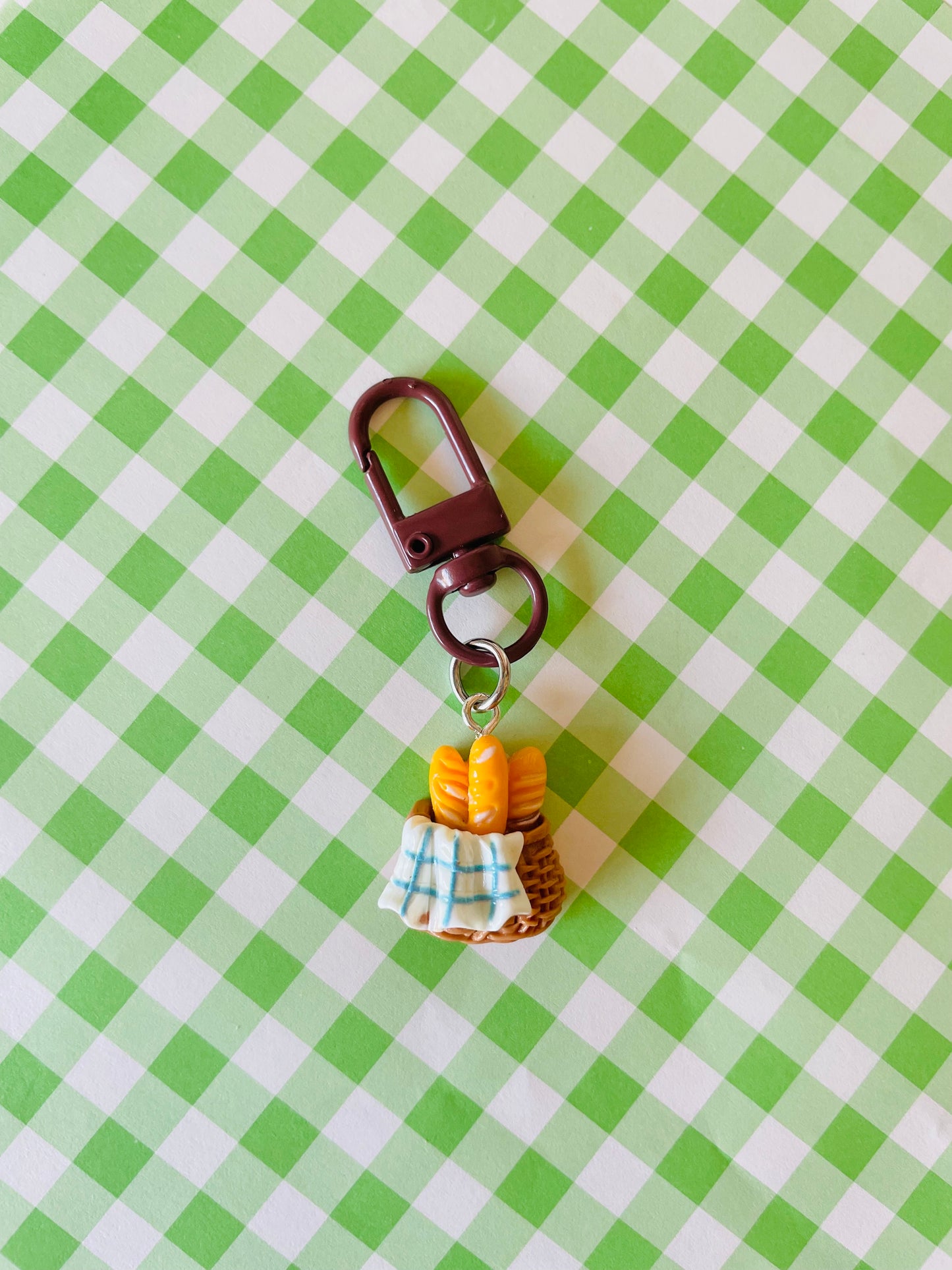 Zipper Charm -  Breakfast (baguette)