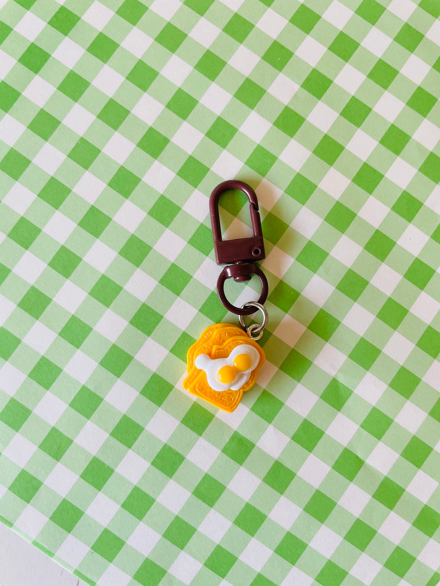 Zipper Charm -  Breakfast (egg on toast)