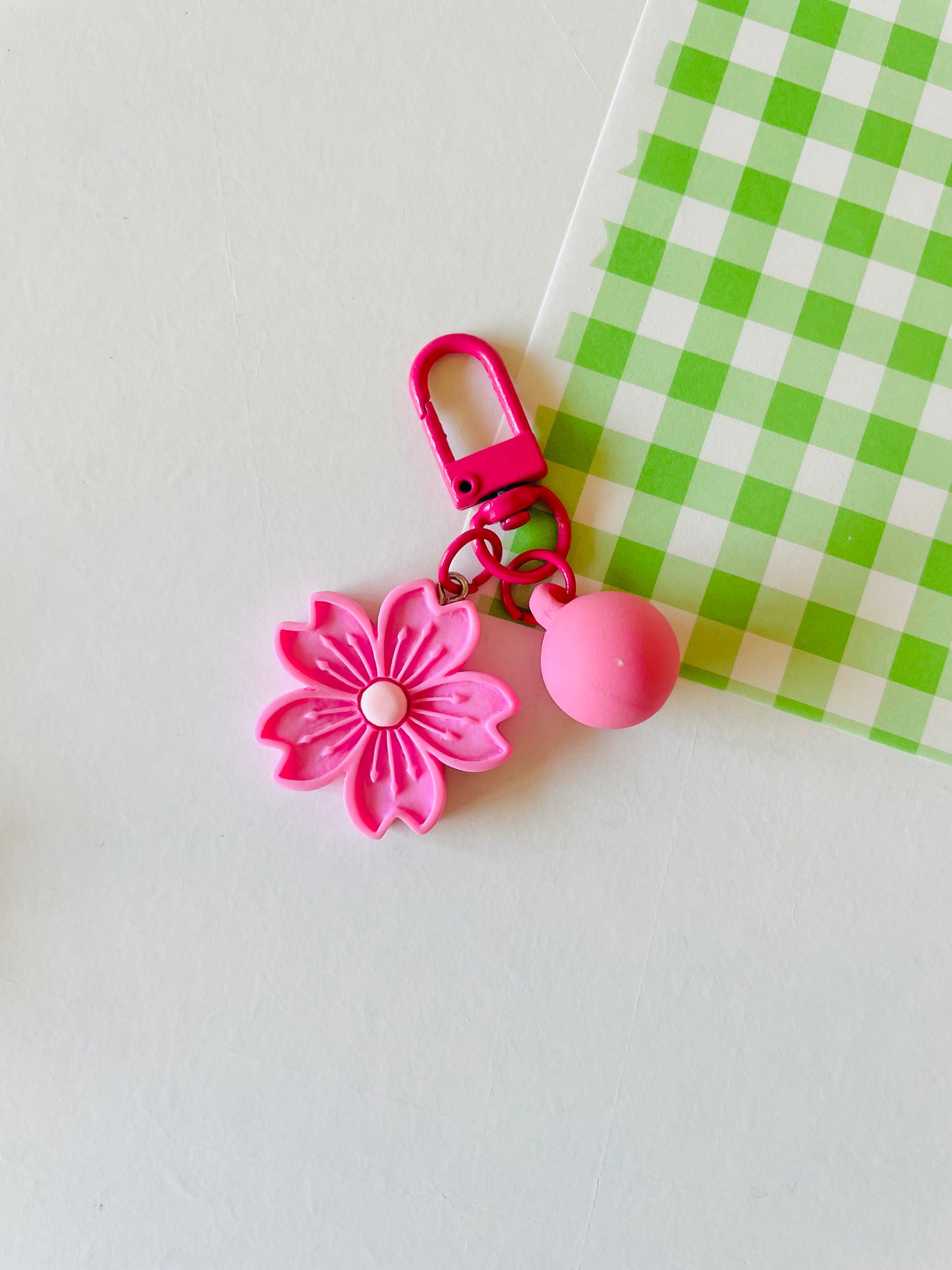 Zipper Charm -  Cherry Blossom (pink)