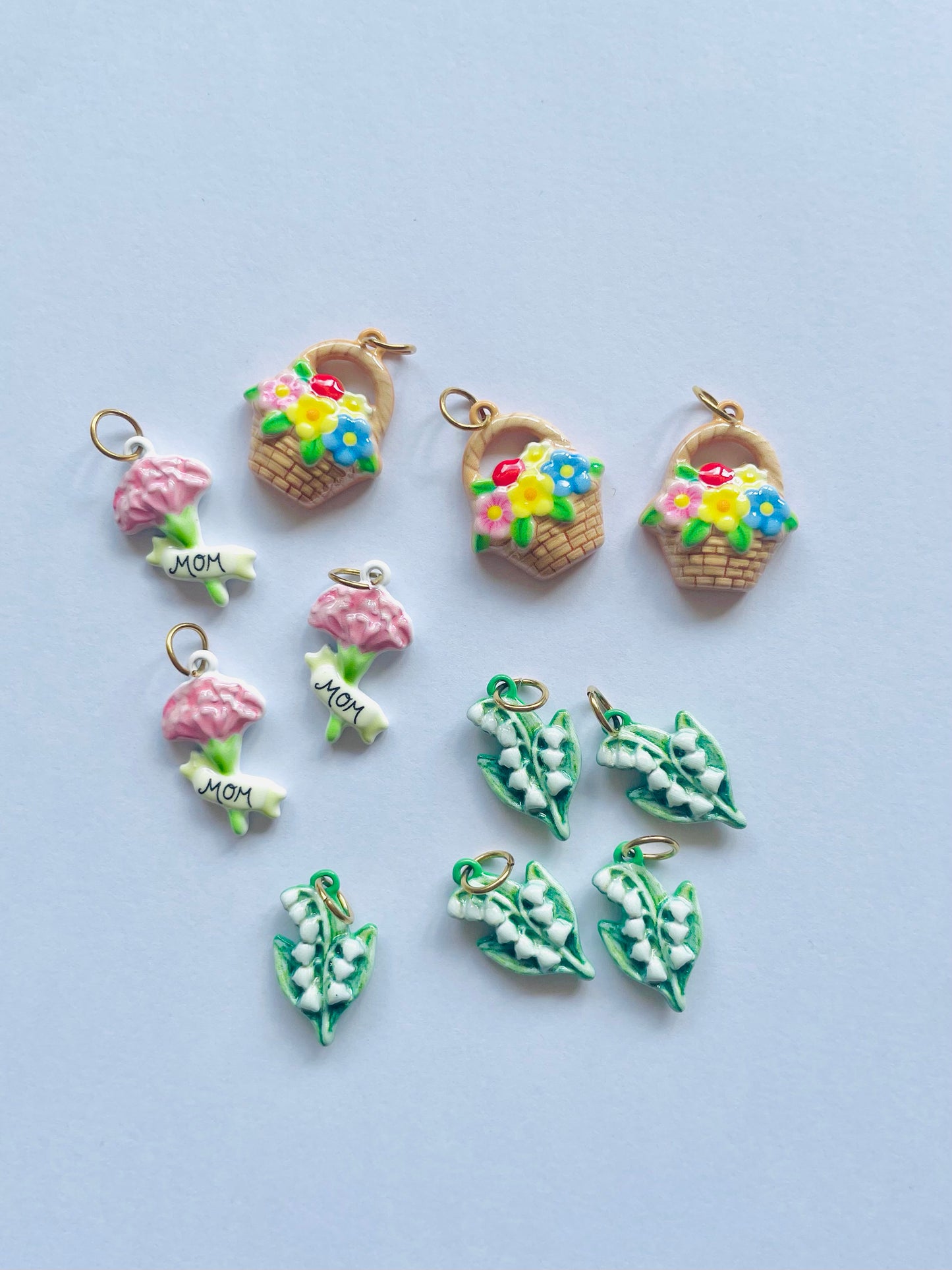 Zipper Charm -  Carnation