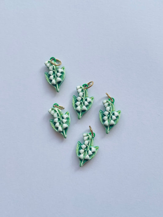 Zipper Charm -  lily of valley