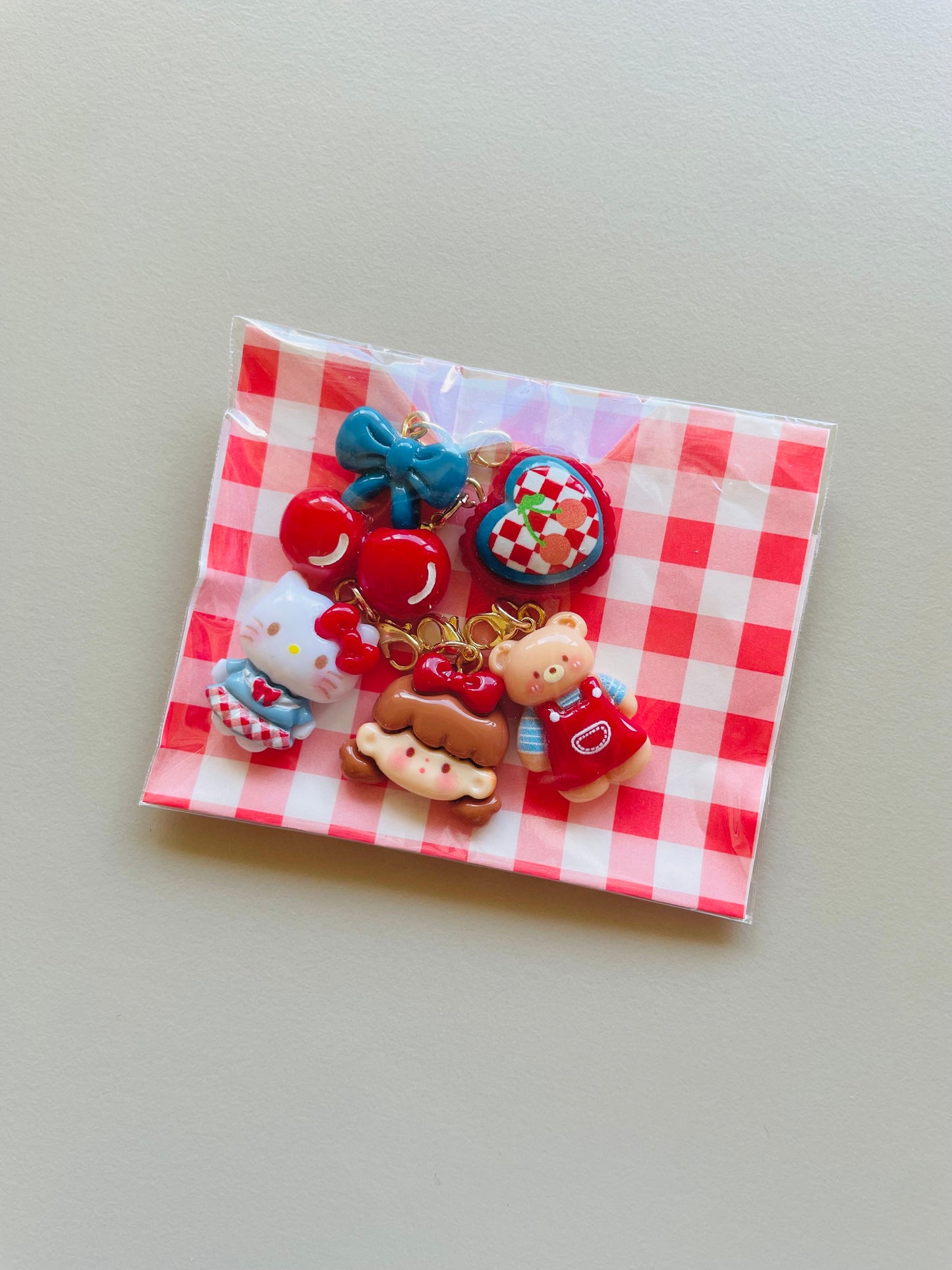 Zipper Charm -  Cute Friends 2 (5pcs)