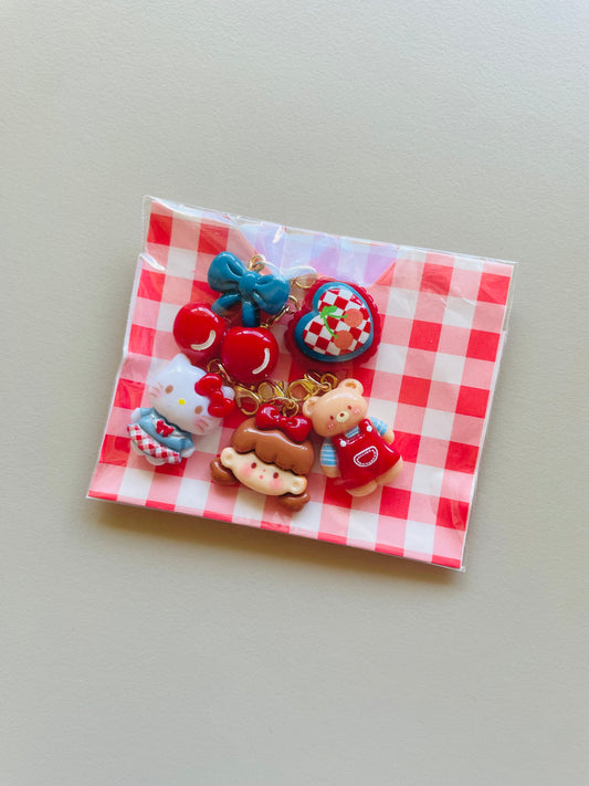 Zipper Charm -  Cute Friends 2 (5pcs)