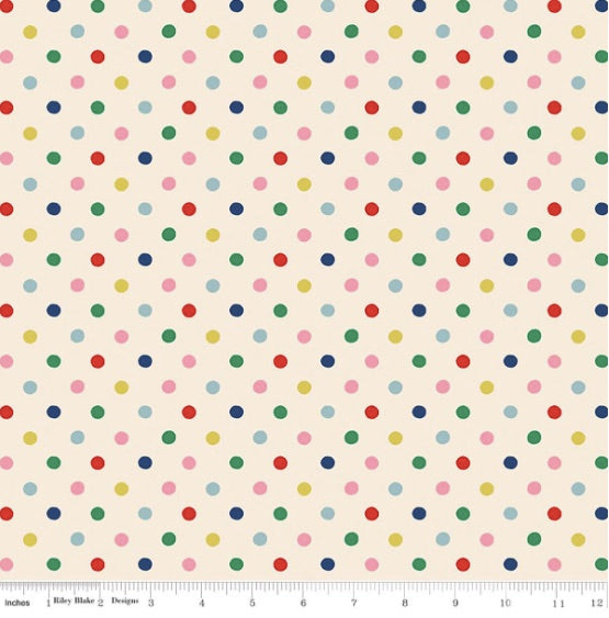 Cath Kidston® Signature Collection Button Spot Multi (C18374 - MULTI)