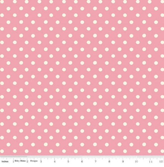 Cath Kidston® Signature Collection Button Spot Pink (C18374 - PINK)